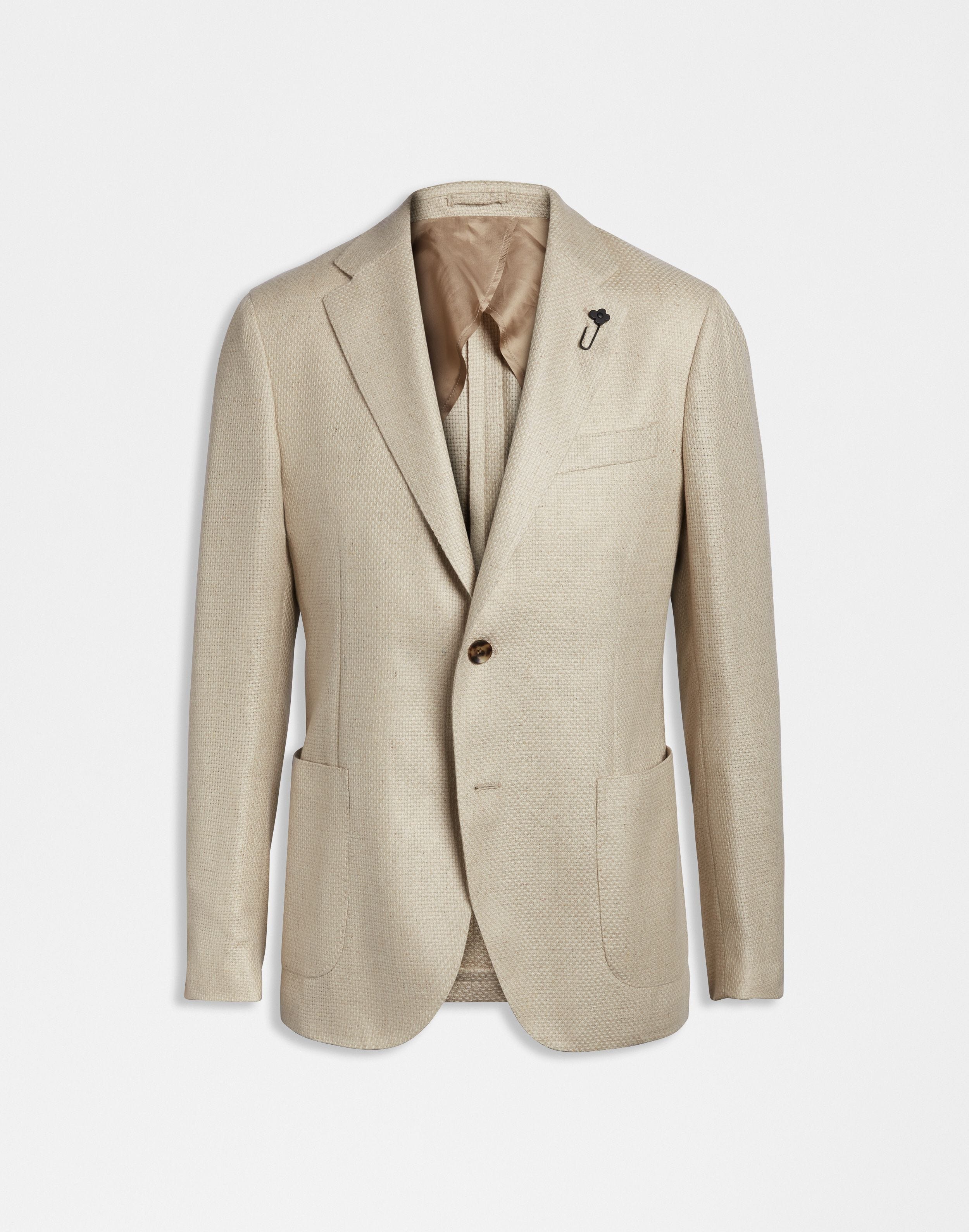 Giacca Special Line beige monopetto in cashmere e seta | Lardini