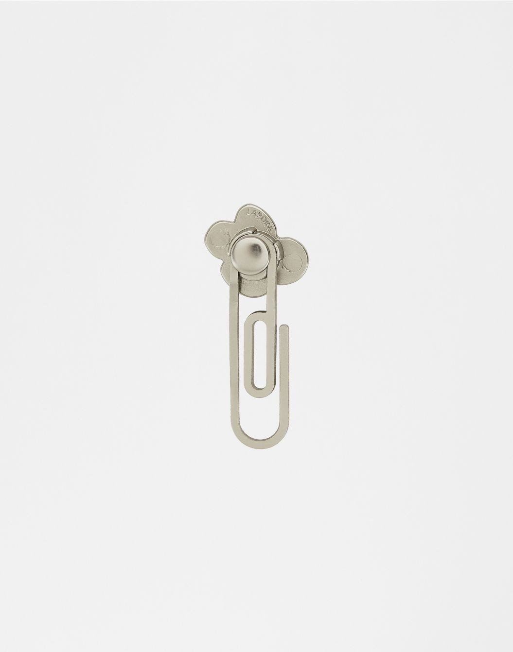 Silver lardini flower lapel accessory