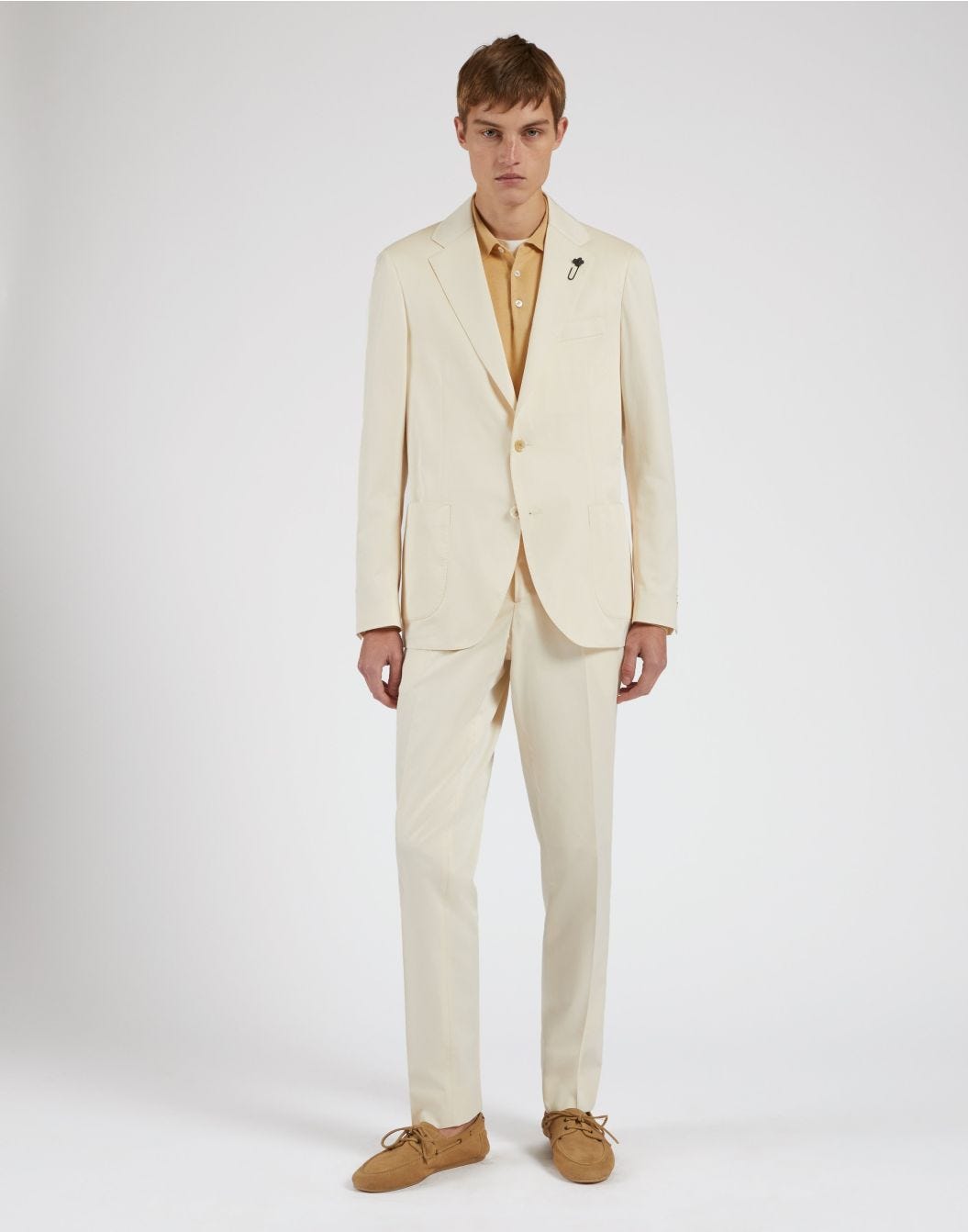 Giacca panna/beige monopetto