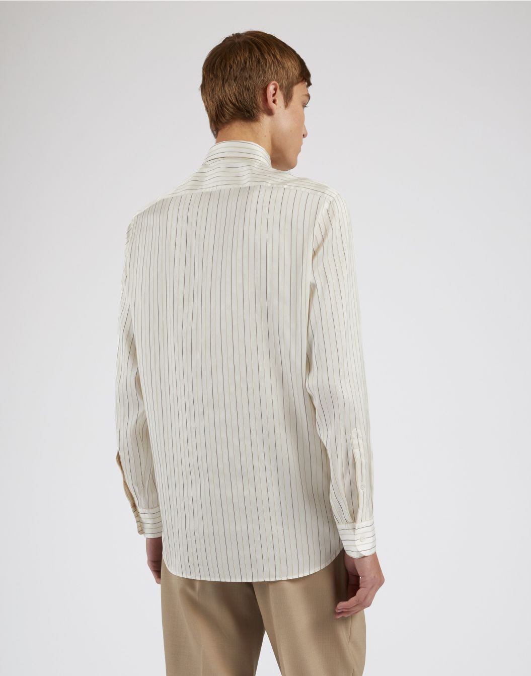Striped Silk-Cotton Shirt