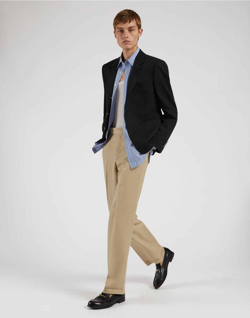 Pantalone elegante in viscosa e seta