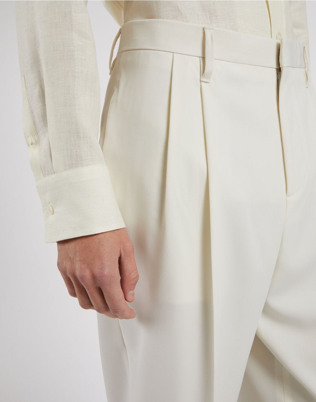 Crepe Gabardine Trousers
