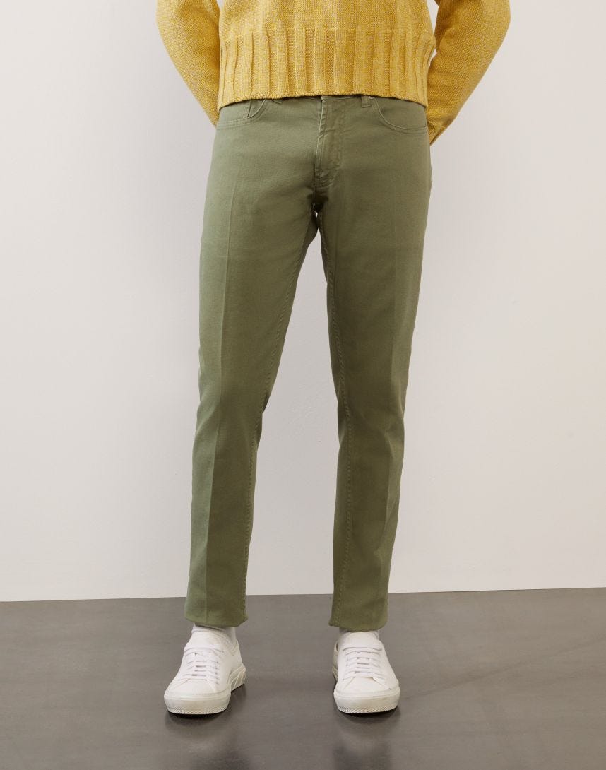 Green Denim trousers