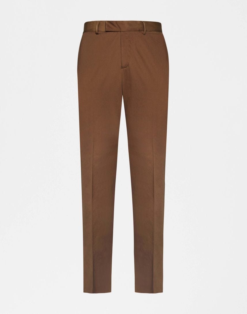 Light brown cotton trousers