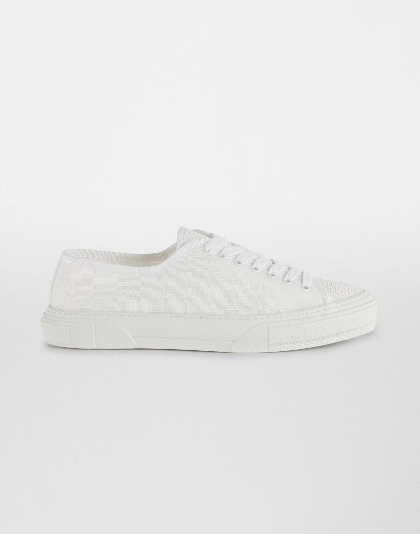 Monotone white sneakers