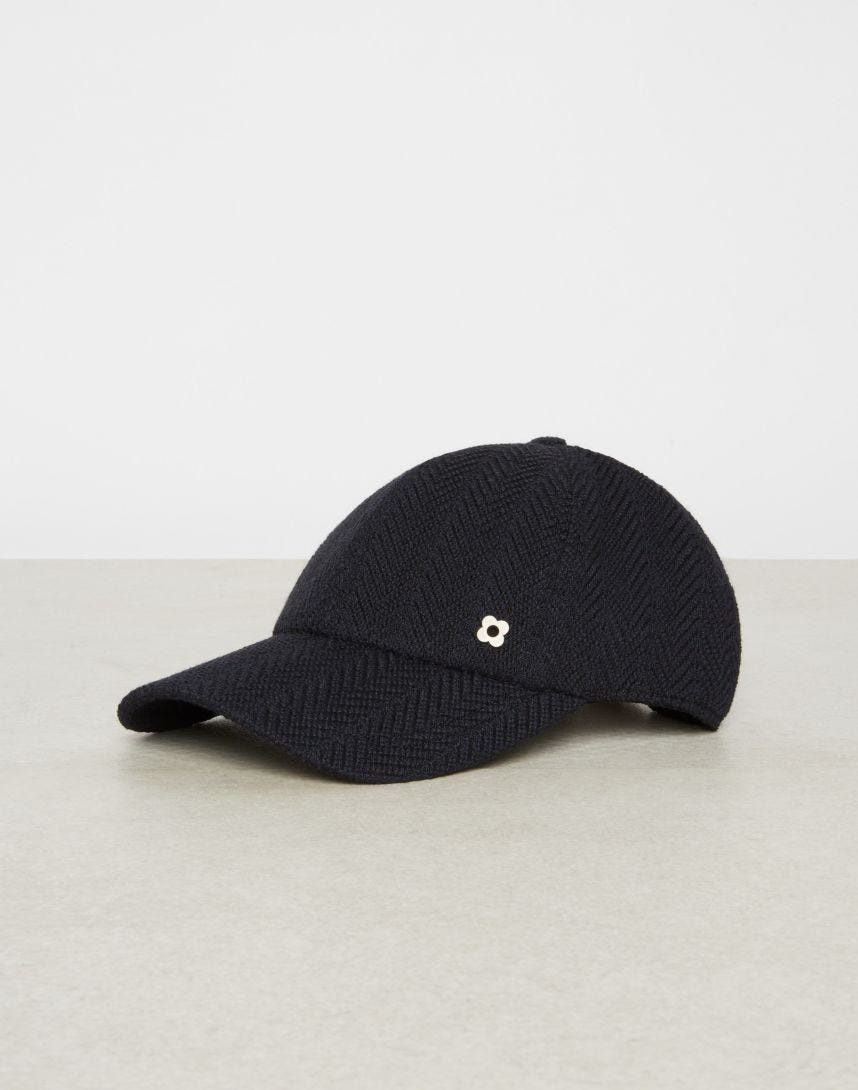 Cappello blu da baseball in tessuto Mowear