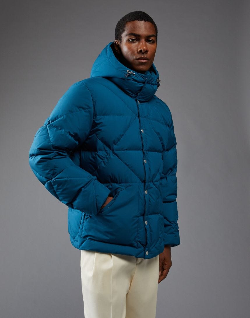 Light blue Terzini for Lardini padded short jacket