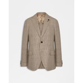 アウターその他 LARDINI Double-breasted wool, silklinen blazer es516ae_esif64513_250ma-01.jpg