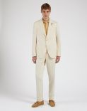 Giacca panna/beige monopetto 3