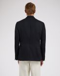 Blaue doppelreihige Jacke 4
