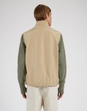 Gilet beige en tissu technique déperlant 4
