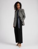Blue Georgette Silk Shirt with Neck Bow 3